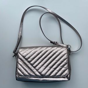 ZARA metallic Crossbody purse